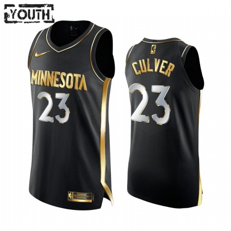 Canotte Bambino Minnesota Timberwolves Jarrett Culver 23 2020-21 Nero Golden Edition Swingman